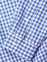 Checked Cotton Button-Down Shirt