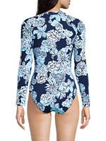 Randee Floral One-Piece Rashguard