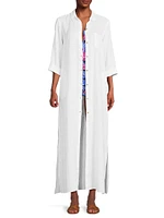 Natalie Maxi Cover-Up Shirtdress