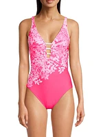 Jaspen Floral One-Piece Swimsuit