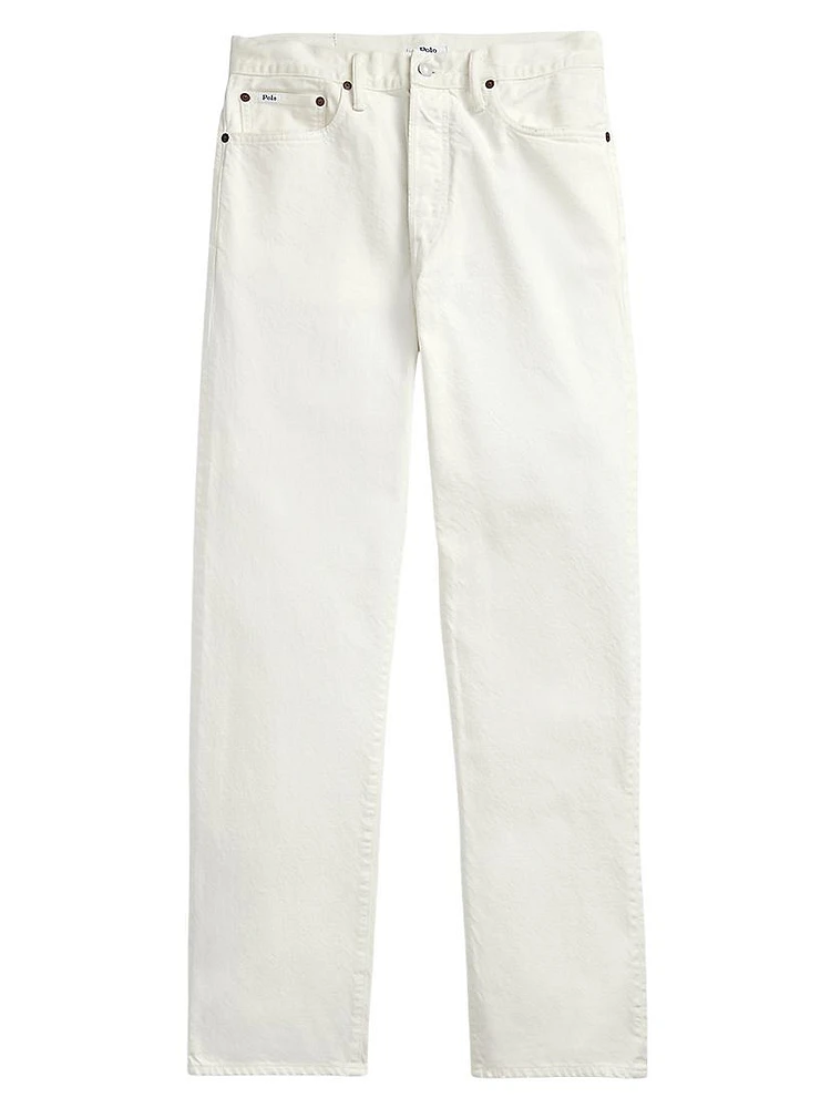 Five-Pocket Straight-Leg Jeans