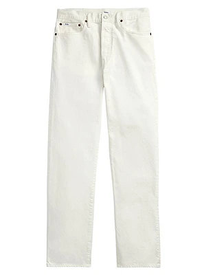 Five-Pocket Straight-Leg Jeans