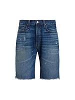 Rigid Five-Pocket Denim Shorts