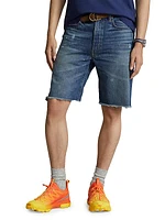 Rigid Five-Pocket Denim Shorts