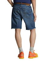 Rigid Five-Pocket Denim Shorts