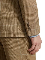 Glen Check Silk, Linen, & Wool-Blend Two-Button Sport Coat