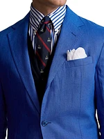 Linen Single-Breasted Two-Button Sport Coat