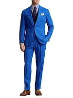 Linen Single-Breasted Two-Button Sport Coat