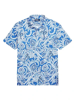 Paisley Print Polo Shirt