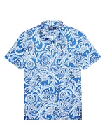 Paisley Print Polo Shirt