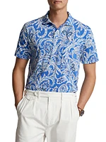 Paisley Print Polo Shirt