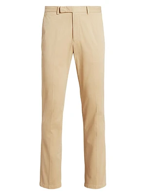 Flat-Front Chino Trousers