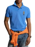 Mesh Short-Sleeve Polo Shirt