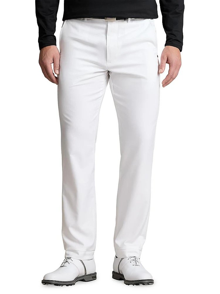 Stretch Flat-Front Pants