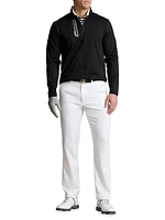 Stretch Flat-Front Pants