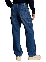 3X1 Rigid Denim Dungaree Jeans