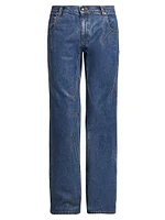 Tripot Coated Flare Jeans