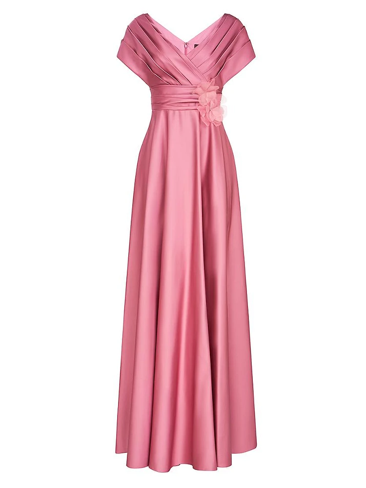 Cecelia Draped A-Line Gown