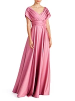 Cecelia Draped A-Line Gown