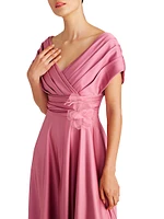 Cecelia Draped A-Line Gown