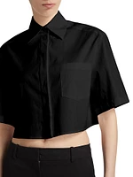 Cotton Cropped Shirt