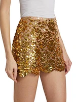 Sequin-Embellished Miniskirt