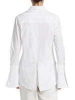 Stretch Cotton-Blend Poplin Shirt