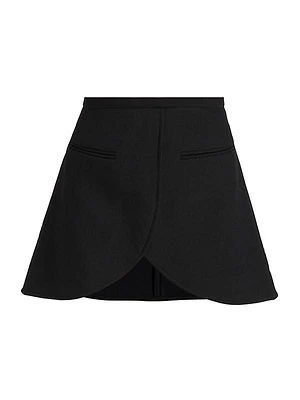 Ellipse Heritage Crepe Tulip Hem Miniskirt