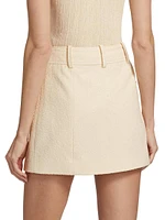 Cora Tweed Wrap Miniskirt