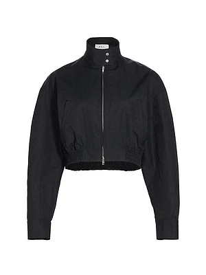 Elliott Cotton-Blend Crop Jacket