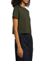 Julia Cotton Cropped T-Shirt