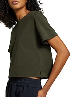 Julia Cotton Cropped T-Shirt