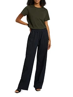 Julia Cotton Cropped T-Shirt