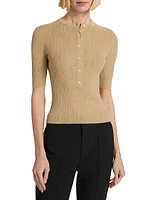 Fisher Cotton-Blend Knit Top