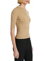 Fisher Cotton-Blend Knit Top