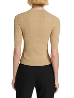 Fisher Cotton-Blend Knit Top