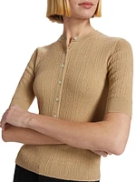 Fisher Cotton-Blend Knit Top