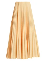 Tatum Pleated Midi-Skirt