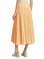 Tatum Pleated Midi-Skirt