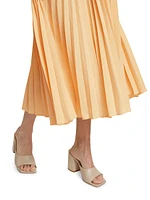 Tatum Pleated Midi-Skirt