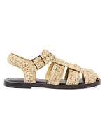 Sawyer Raffia Caged Sandals