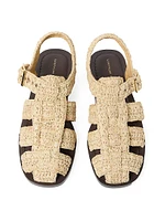 Sawyer Raffia Caged Sandals