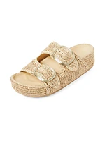 Theo 40MM Cotton-Blend Platform Sandals