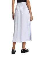 Silk Chiffon Midi-Skirt