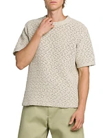 Cotton Crochet Knit T-Shirt