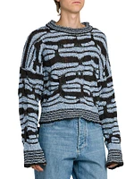 Distorted Striped Sweater