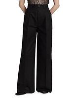 Heavy Cotton Wide-Leg Pants