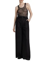 Heavy Cotton Wide-Leg Pants