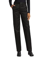 Cotton Gabardine Slim-Fit Pants