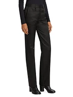 Cotton Gabardine Slim-Fit Pants